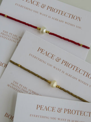 Manifest Peace - Pearl Bracelet