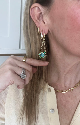 Crystal Chain Earrings