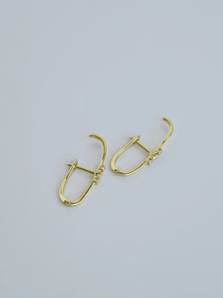 Shauna Diamond English Lock Earrings