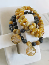 Load image into Gallery viewer, Gabby’s Wonderful World Bracelet - Tiger’s Eye Tree of Life