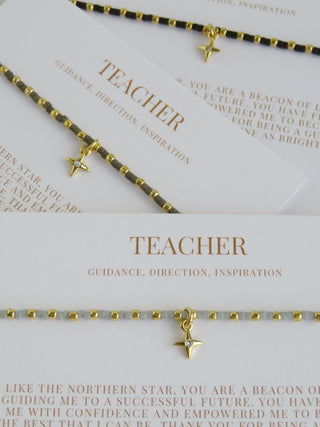 Ashlyn Teacher Bracelet - Guidance, Direction & Inspiration
