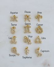Load image into Gallery viewer, Zodiac Charm Cluster Bracelet - Figaro Link