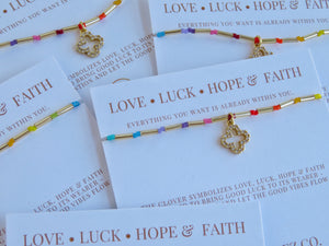 Iris Clover Bracelet - Love • Luck • Hope & Faith