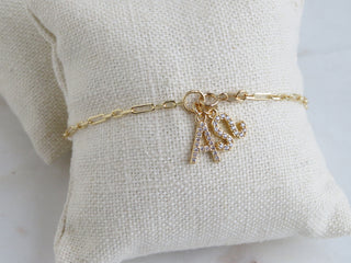 Personalized Diamond Zodiac Bracelet