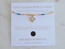 Load image into Gallery viewer, Abigail Clover Bracelet - Love • Luck • Hope &amp; Faith