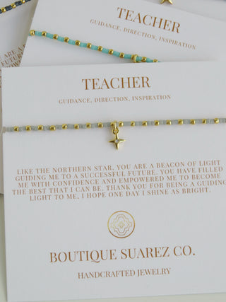 Ashlyn Teacher Bracelet - Guidance, Direction & Inspiration