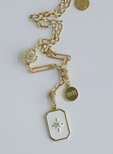 Load image into Gallery viewer, Blanc Lariat Charm Holder Necklace