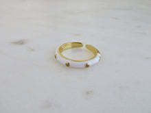 Load image into Gallery viewer, Blanc Diamond Enamel Ring