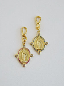 Virgin Mary Pendant with Swivel Clasp