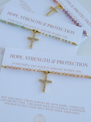 Kira Holy Cross Bracelet - Hope. Strength & Protection