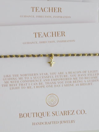 Ashlyn Teacher Bracelet - Guidance, Direction & Inspiration