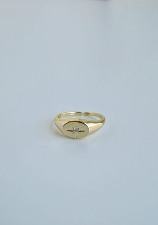 Danica North Star Signet Ring