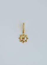 Load image into Gallery viewer, Petite Bohemian Sun Charm on Diamond Clasp