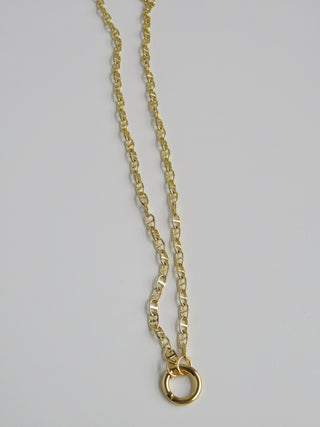 Petite Mariners Charm Holder Necklace - Clicker Clasp - add charms