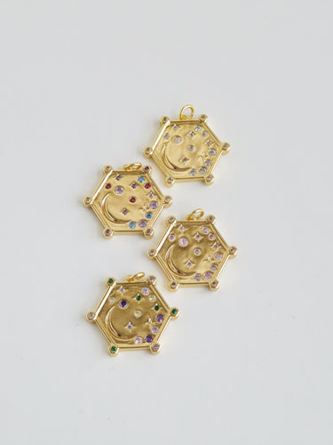 Celestial Hexagon Pendant