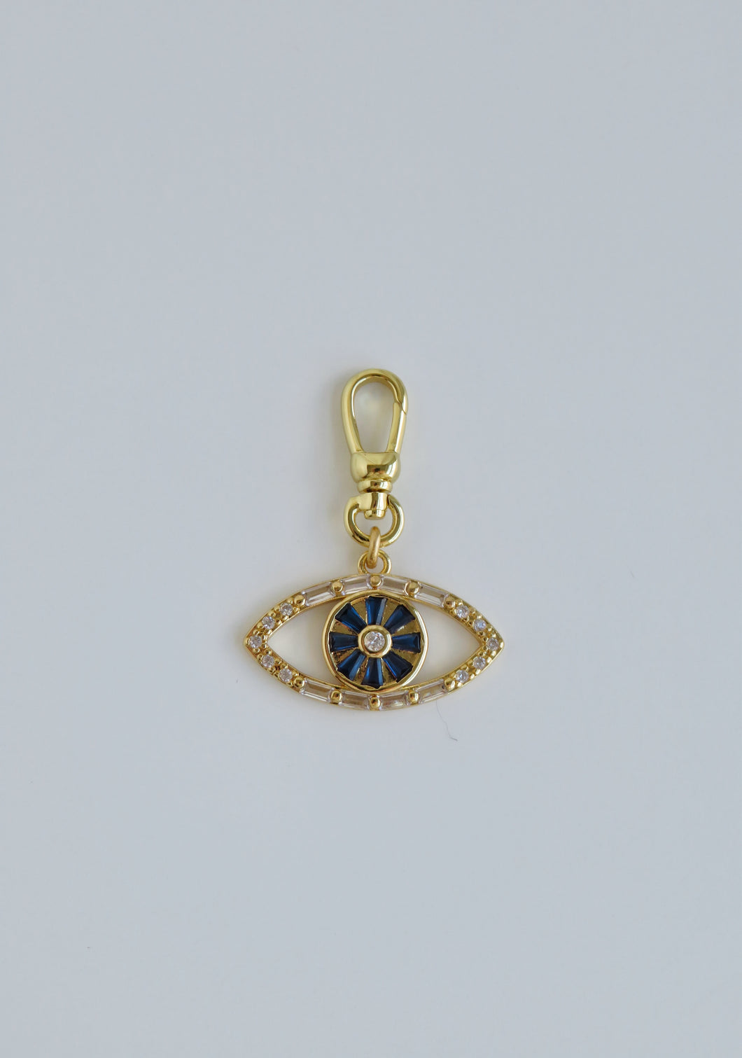 Royal Blue Evil Eye Charm with Clasp