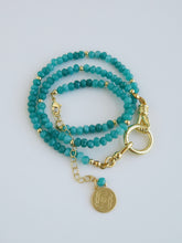 Load image into Gallery viewer, Divine Blessings - Hamsa Double Clasp Wrap Bracelet - Necklace