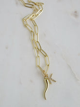 Load image into Gallery viewer, Italian Horn Necklace - Clip Chain