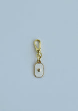 Load image into Gallery viewer, Diamond Enamel Tag Charm with Clasp