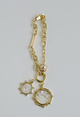Sanxenxo Charm Holder Bracelet - Clicker Clasp - add charms
