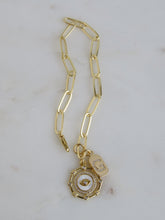 Load image into Gallery viewer, Celestial Evil Eye &amp; Diamond Initial Tag Bracelet - Clip Link