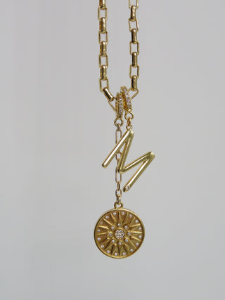 Celestial Protection Monogram Charm Necklace