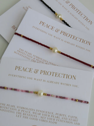 Manifest Peace - Pearl Bracelet