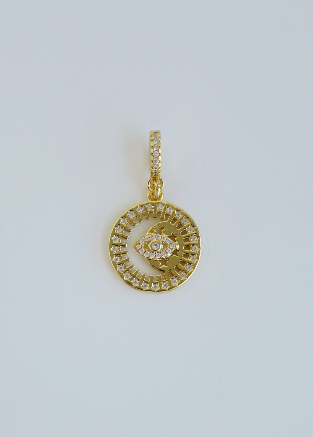 Diamond Eye Charm on Clasp