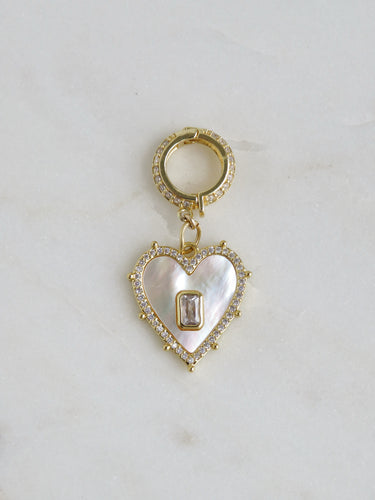 Perla Heart Handbag Charm