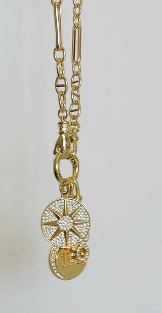 Sanxenxo Hamsa Clasp - 11:11, 8 Point Star & Infinity Charm Necklace
