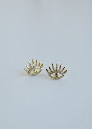 Evil Eye Diamond Stud