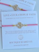 Load image into Gallery viewer, Beatrice Heart Clover Bracelet - Love • Luck • Hope &amp; Faith