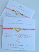 Load image into Gallery viewer, Beatrice Heart Slider Bracelet - Love