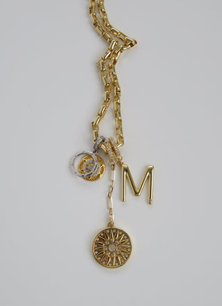 Celestial Protection Monogram Charm Necklace