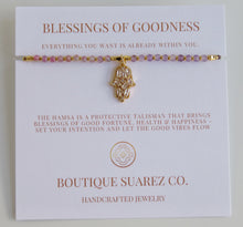 Load image into Gallery viewer, Kira Hamsa Bracelet - Blessings of Goodness