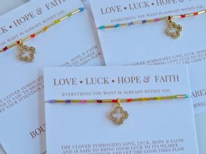 Iris Clover Bracelet - Love • Luck • Hope & Faith