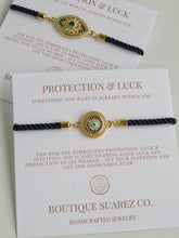 Load image into Gallery viewer, Beatrice Sapphire Evil Eye Bracelet - Protection &amp; Luck