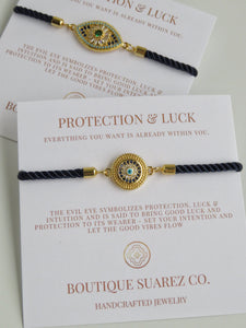 Beatrice Sapphire Evil Eye Bracelet - Protection & Luck
