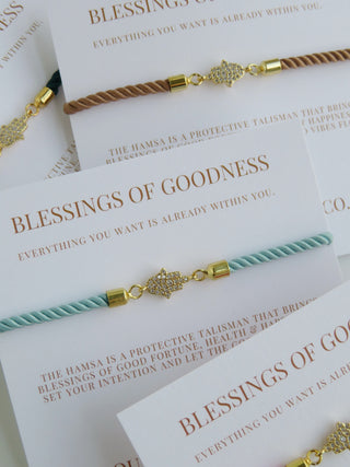 Petite Hamsa Bracelet - Blessings of Goodness