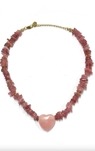 Kismet Beaded Heart Necklace