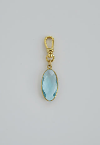 Faceted Crystals on Swivel Clasp