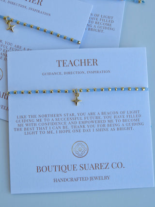 Ashlyn Teacher Bracelet - Guidance, Direction & Inspiration