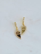 Load image into Gallery viewer, Best Friend Heart Pendant on Diamond Hinged Clasp