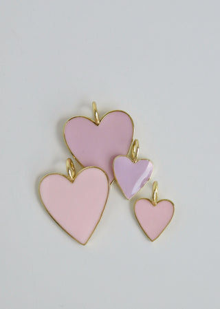 Enamel & Gold Heart Pendant