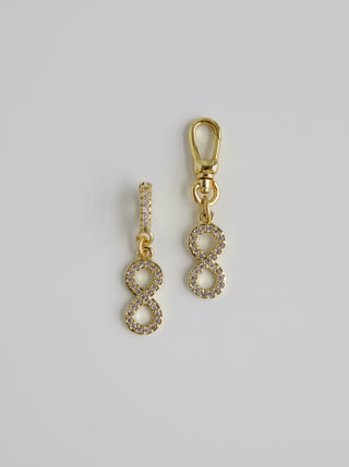 Diamond Infinity Charm on Clasp