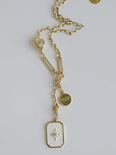 Load image into Gallery viewer, Blanc Lariat Charm Holder Necklace