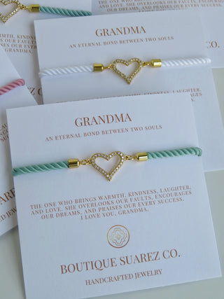 Beatrice Grandma Bracelet - Heart
