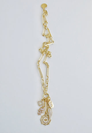 Love & Divine Guidance Charm Cluster Necklace - Sanxenxo Link