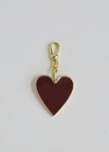 Enamel Heart Pendant with Clasp