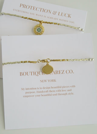 Evil Eye Shimmer - Beaded Bracelets